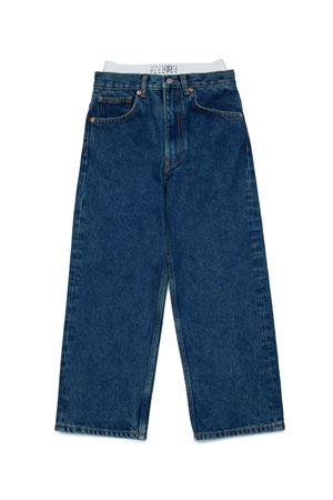 jeans in cotone blu MAISON MARGIELA KIDS | M60632MM03VM601